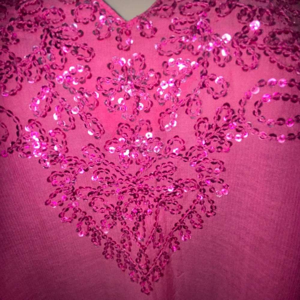 Roberta Freymann Sheer embellished cover top - Picture 4 of 5
